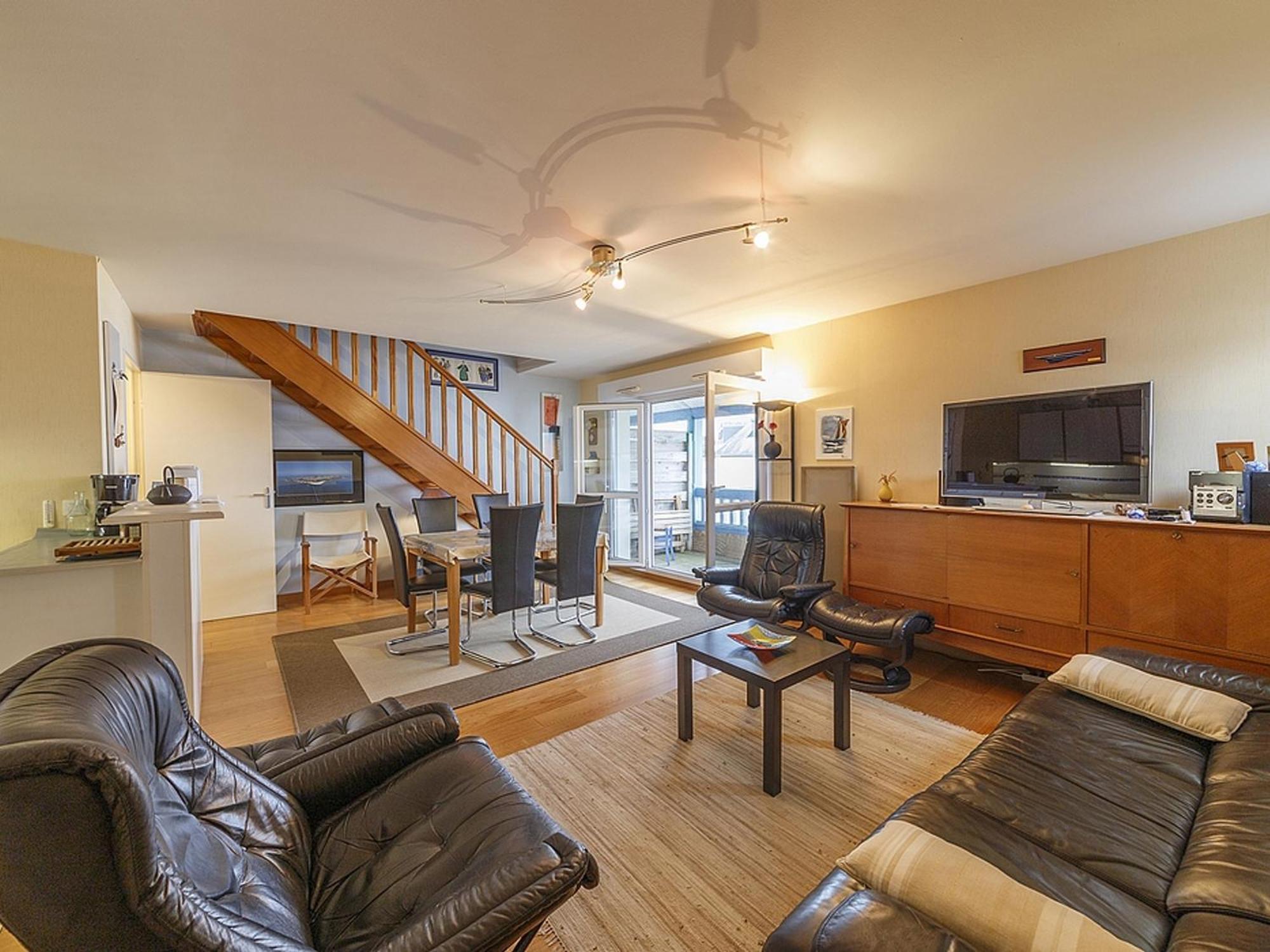 Appartement Duplex Familial Vue Mer, Proche Plage Et Commerces - Fr-1-639-125 Arzon Luaran gambar